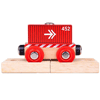 Roter Container-Waggon